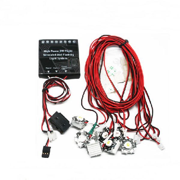 G.T.Power High Power 3W Flight Simulated And Flashing Light System For RC Airplane