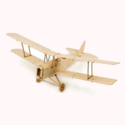 [1237225] Tiger Moth K10 400mm Wingspan Micro RC Balsa Wood RC Airplane Building Kit
