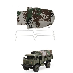 [1254151] Green Canvas RC Car Truck Hood Cover Cloth For WPL B-24 1/16 Militar Vehicle Rock Crawler Parts