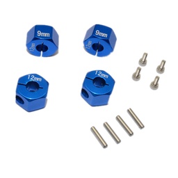 [1259351] Alloy Hex Adapter 12mmx9mm 4Pcs Ven019 For HPI-1/10 Venture Toyota FJ Cruiser Bulk Parts