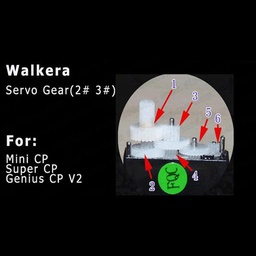 [908195] Walkera Servo Gear for Mini CP/Super CP/Genius CP V2