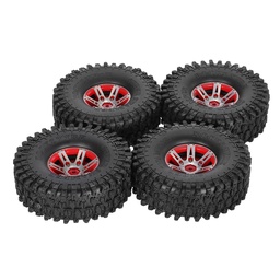 [1287888] 4Pcs AUSTAR AX-5020B 1.9 Inch 1/10 Rock Crawler Tires with Metal Hub for Traxxas SCX10 AXIAL RC Car
