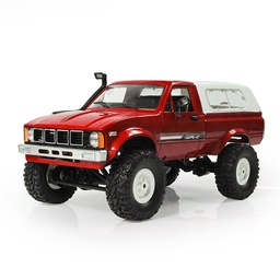 [1291833] WPL C24 1/16 RTR 4WD 2.4G Military Truck Crawler Off Road RC Car 2CH Toy