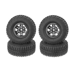 [1292895] 4Pcs AUSTAR AX-3020D 1.9 Inch 103mm RC Car Tires With Hub For 1/10 D90 SCX10 CC01 RC Car Crawler