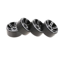 [1294769] TPOWER 4PC 1.9 Inch Metal Tire Wheel With Screws For 1/10 RC Car Crawler Axial SCX10 90046 D90  