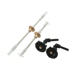 [1296355] WPL Metal Gear Bridge Axle Set For WPL B1 B24 B16 C14 C24 1/16 4WD 6WD RC Car Parts