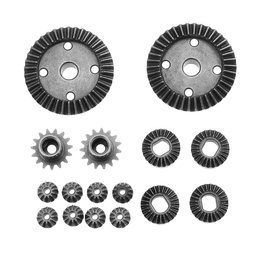 [1298997] TPOWER 16PCS Upgrade Parts Metal Differential Gear Wltoys 1/18 A949 A959 RC Car Vehicles Models