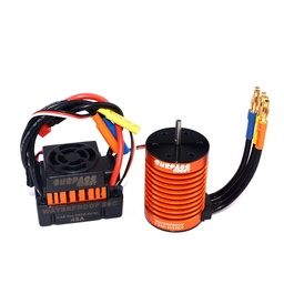 [1299399] Surpass Hobby Waterproof F540 3300KV Brushless Rc Car Motor +45A ESC Combo Set For 1/10 Rc Car