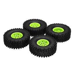 [1304221] 4Pcs AUSTAR AX-5020C-E1.9 Inch 120mm RC Car Tires With Hub For 1/10 D90 SCX10 CC01 RC Car Crawler