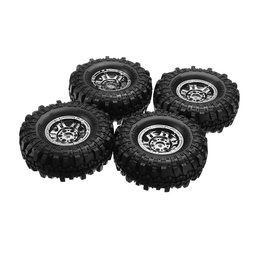 [1304291] 4Pcs AUSTAR AX-4020 1.9 Inch 110mm RC Car Tires With Hub For 1/10 D90 SCX10 CC01 RC Car Crawler