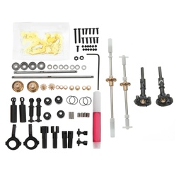 [1307752] WPL Metal Gear Bridge Axle Set And OP Accessory For B-1 B-24 B-16 C-24 1/16 4WD 6WD RC Car Parts