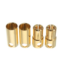 [1327575] 2 Pairs 5.0/5.5/6.0/6.5/8.0mm Bullet Connector Banana Plug Multirotor Spare Part for RC Battery/Moto