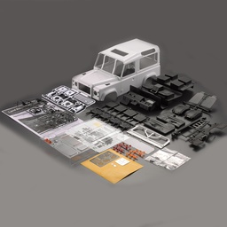 [1328184] Killerbody 1/10 Hard RC Car Body Shell For Land Rover Defender D90 Kit DIY Axial SCX10 RC4WD
