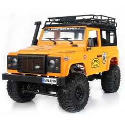 [1364874] MN90 1/12 2.4G 4WD RC Car w/ Front LED Light 2 Body Shell Roof Rack Crawler Off-Road Truck RTR Toy