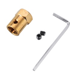 [1370871] 1pc Coupling 6 to 11mm Shaft Alloy With Hex Wrench+Screws Motor Coupler Connector RC Boat Parts