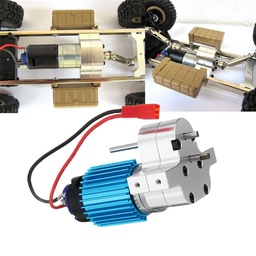 [1374836] 1PC Metal Transfer Gear Case w/370 Motor for WPL B-16 B-24 B-36 C24 JJRC Q60 Q61 4WD 6WD RC Car