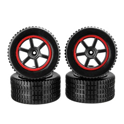[1377599] 4PCS Front Rear Wheel Rim Tires for 23211 KY-1881 1/20 RC Car Vehicles Model Parts