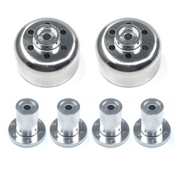 [1393680] 2Pcs WPL RC Car Wheel Front Connector+4 Rear Connector For B1 B16 B24 B36 C14 C24 1/16 RC Car Parts