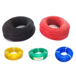 [1394223] 1/5/10 pcs 10m Soft Silicon Cable Wire 24AWG Heatproof Flexible Black/White/Red/Green/Blue For RC Model Battery