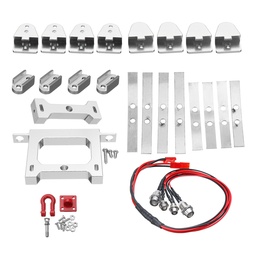 [1404951] WPL Rear Bumper Protector+Head Light+Film Parts+Tow Trailer Hitch Hook+Spring Firm Parts+Bean