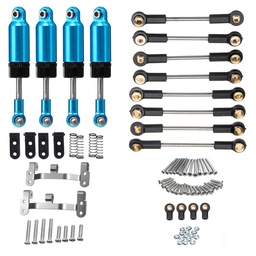 [1409737] WPL Upgrade Ball Head Rod+4PCS Front Rear Shock Absorber+Refit Traction Link For 1/16 RC Car