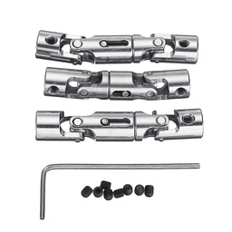 [1418199] 3PCS Metal Universial Drive Shaft for WPL B16 B36 1/16 6WD Rc Car Parts