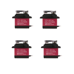 [1426999] 4pcs DSSERVO DS3225 25KG 180 Degree Metal Gear High Torque Waterproof Digital Servo For RC Airplane Robot