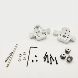 [1428208] 1 Set All Metal Transfer Gear Box without Motor for WPL B16 B24 B36 C14 C24 1/16 Rc Car Parts