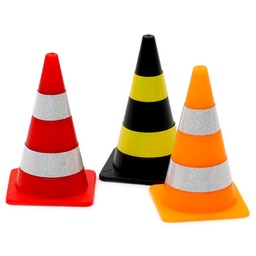 [1428222] 8PCS Orlandoo-Hunter Mini Road Cone with Sticker for OH32A02 OH32A03 1/32 Rc Car Model Parts
