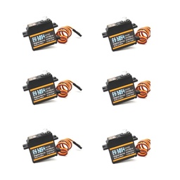 [1428934] 6PCS Emax ES3054 17g 3.5kg 0.13sec Metal Gear Digital Servo For RC Airplane (ES3154 Upgraded Version)