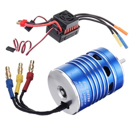 [1429153] S540 2200kv Waterproof Brushless Motor+Skeleton King Brushless 45A ESC For 2-3s 1/10 RC Car