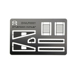 [1435707] Orlandoo-Hunter OH32A03 1/32 KIT Rc Car Parts Stainless Steel Exterior Decorative Plate OHMLF00001 