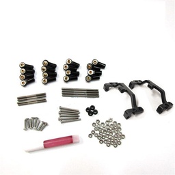 [1449954] 1 Set MN-90 1/12 Upgraded Rc Car Spare Parts All Metal Pull Rod +Holder 