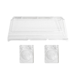 [1455926] 3PCS MN-90 1/12 Rc Car Spare Parts Front Windshield +Lights 