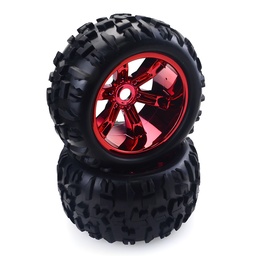 [1466434] ZD 2pcs 3.6 Inch 150mm Monster Truck Wheels Rim and Tire for 1/8 Trx4 HSP HPI E-MAXX Savage Flux ZD Racing RC Car