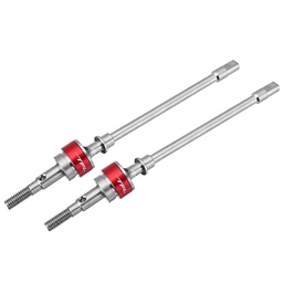 [1473933] 2PCS TFL Stainless Steel Front CVD Drive Shaft for Original Axial SCX-10 1/10 Rc Car Parts C1401-22R