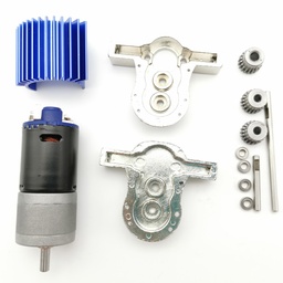 [1514681] 1 Set All Metal Transfer Gear Box Kit with 370 Motor WPL B16 B24 B36 C24 JJRC Q65 1/16 RC Parts