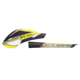 [1527031] ALZRC Devil 380 FAST RC Helicopter Parts Fiberglass Painting Canopy Yellow