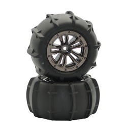 [1531904] 2Pcs Xinlehong Q901 Q902 Q903 Upgrade 1/16 RC Car Wheel Desert Tire Vehicle Models