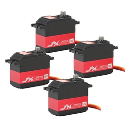 [1536342] 4PCS JX PDI-HV5932MG-360deg Coreless 30KG Metal Gear Large Torque Digital Servo For RC Robot