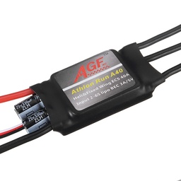 [1542520] AGF Athlon Run A40 Mini 40A 2-6S Lipo Brushless ESC With 5V 3A BEC For RC Helicopter Airplane