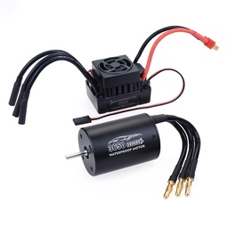[1550371] Surpass Hobby 3650 Waterproof 4Pole/C3.175mm Unsensed Brushless RC Car Motor+60A ESC For 1/8/10 Vehicle Models