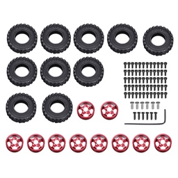 [1551015] WPL 6x6 Double RC Car Wheel Tire For WPL B16 B36 JJRC Q60 Q63 Q64 Vehicle Models