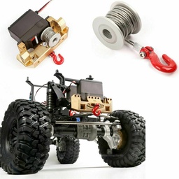 [1562438] Upgrade Aluminum 25T Servo Winch Kits for 1/10 RC Crawler Car Accessory Parts
