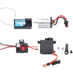 [1563280] Mini RC Car Receiver+Motor+ESC+Servo for URUAV 1/24 4WD 2.4G Crawler Model Vehicle Waterproof RTR Parts