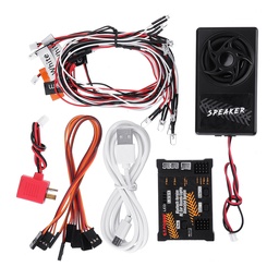 [1564278] G.T.Power Bluetooth Version RC Car Engine Sound+Lights Simulated System For Axial SCX 10 TRX4 RC Car Parts
