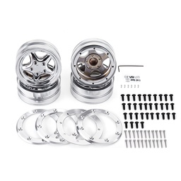 [1566309] 4PCS 1.9 Inch Aluminum Alloy Wheel Hub for 1/10 TRX4 SCX10 D90 RC Crawler Car Parts