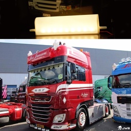 [1578953] 1/14 Tractor Sun Shield Advertising Lamp Box Led Light Box With Rotating Lamp Rc Car Parts