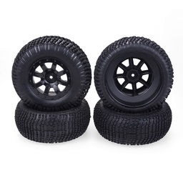 [1580999] 1/10 Rc Car Wheel Tire Short Course Truck Tires Set 12mm Hub Hex For Trx4 HPI VKAR Redcat HSP LRP