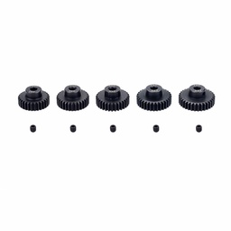 [1582675] 5PCS 48DP 29T 30T 31T 32T 33T Metal Pinion Motor Gear for 3.175mm Shaft 1/10 RC Car Engine